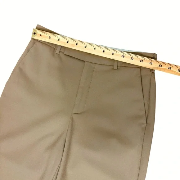 Aritzia Babaton Khaki Agency Pant Wool Trousers High Rise Size 4 - Picture 8 of 11